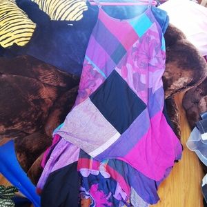 Vintage. One of a kind Colorful dress!
